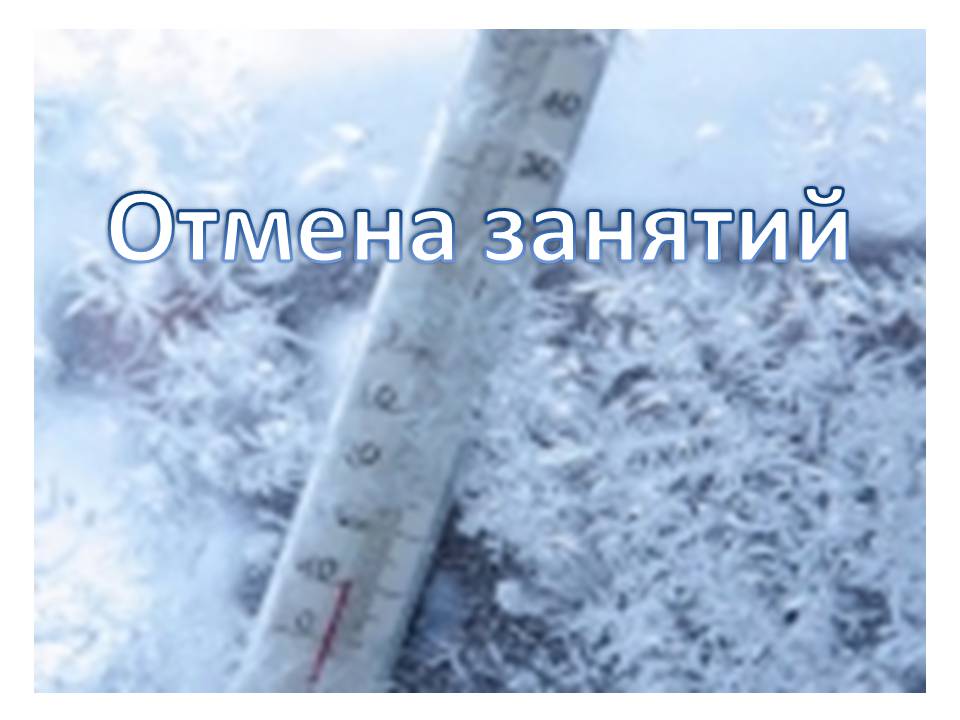 Отмена занятий с 1 по 4 класс 12 января 2024.